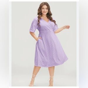 NWT Lilac laser cut dress size 14/16 🌸🌺🌹#74 #75